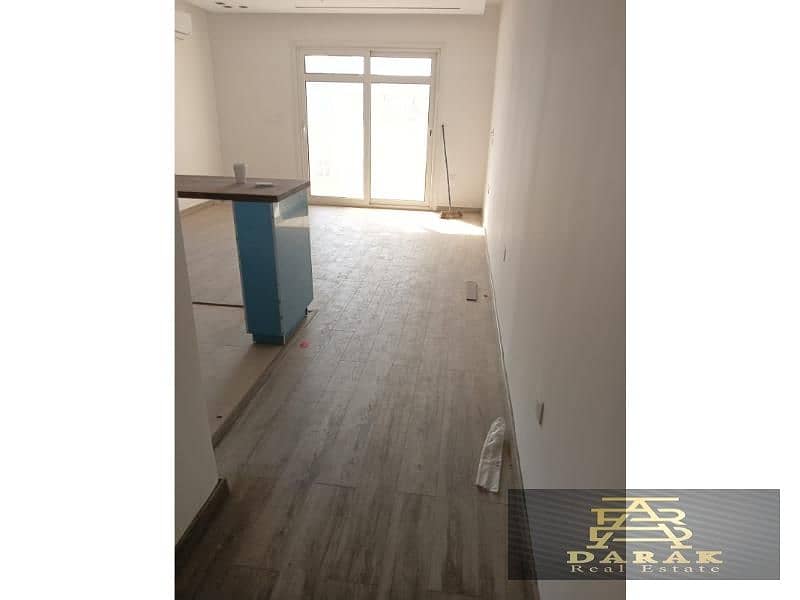 . Here is the translation of the text:  ---  **Special apartment for sale in Madinaty: 82 sqm, garden view, custom finishes in B7. **  ---   Let me kno 5