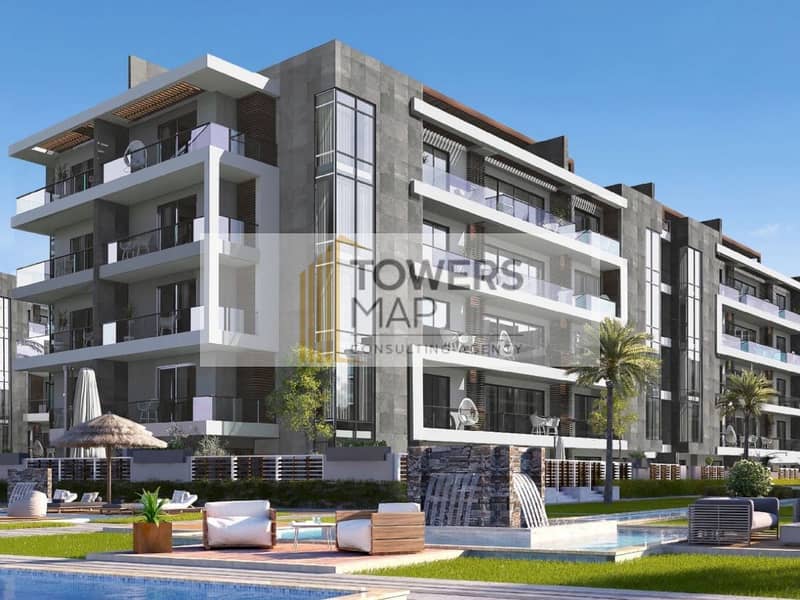 شقة 164 متر فيو بحيرات / بحرى /فى الباتيو اورو التجمع الخامس /7,500 كاش Apartment For Sale in patio Oro 5