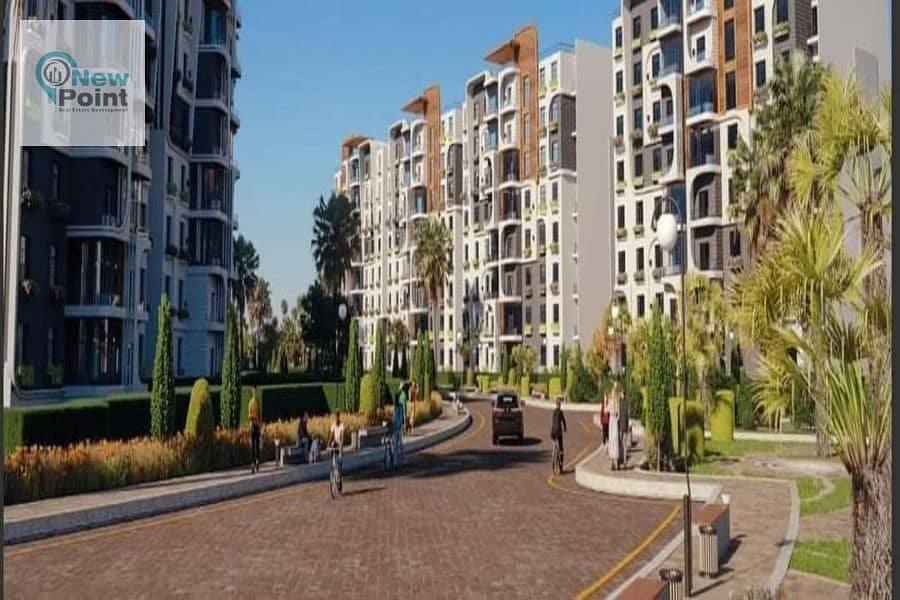 Own a 155m apartment in the first residential project, Golf Compound, in the residential district (R-8), the New Capital 8