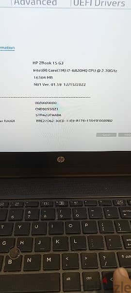 HP Zbook 15 g3 3