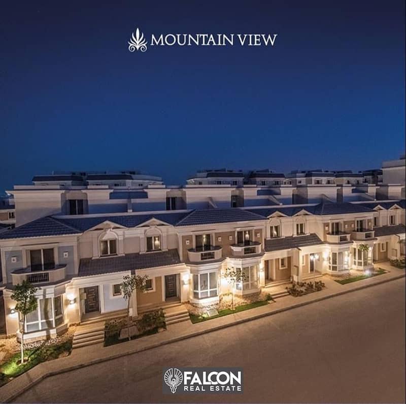 استلم فوري تاون هاوس  3 ادوار بفيو مميز علي مساحات خضراء في ماونتن فيو اكتوبر بارك Mountain View October Park 10