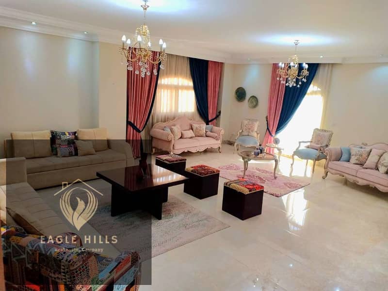 apartment for rent in el banafseg villas fullyfurnished ultra moodern 1