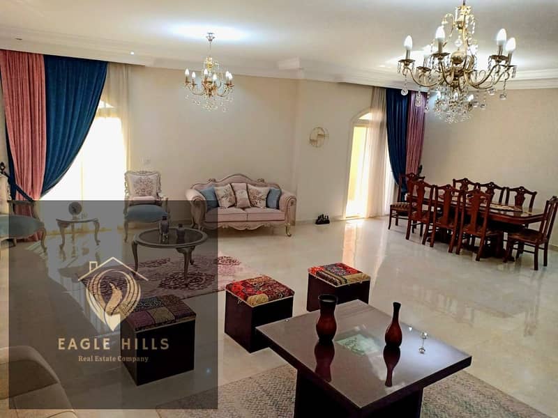 apartment for rent in el banafseg villas fullyfurnished ultra moodern 4