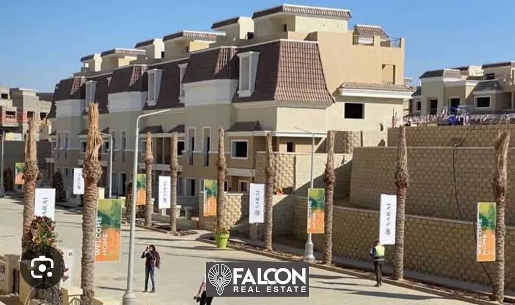 own a villa of 212 meters with a 10% down payment and installments over 8 years in sarai. 2