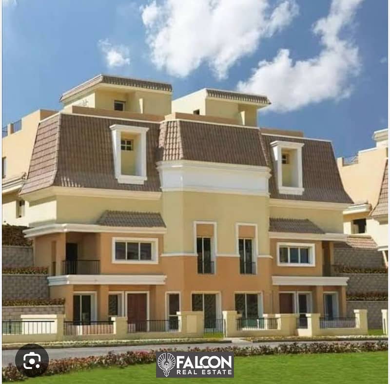 own a villa of 212 meters with a 10% down payment and installments over 8 years in sarai. 3