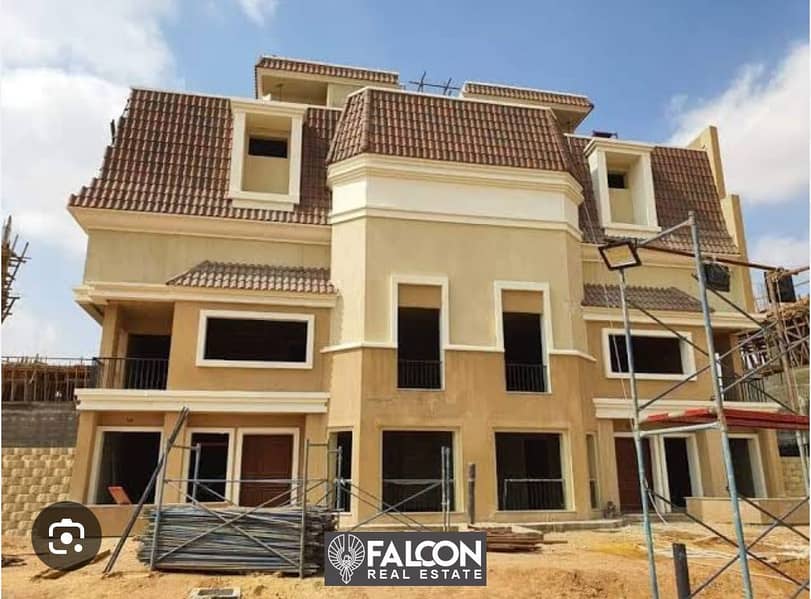 own a villa of 212 meters with a 10% down payment and installments over 8 years in sarai. 9