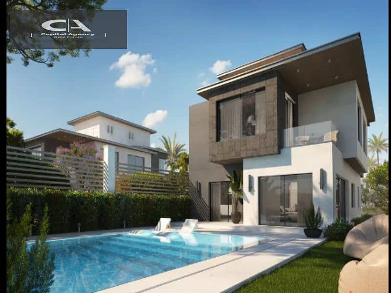 بمقدم 10% فقط شقه للبيع في كمبوند كريك تاون بجوارن سوان ليك حسن علام  | استلام 2025 * Creek Town * 8