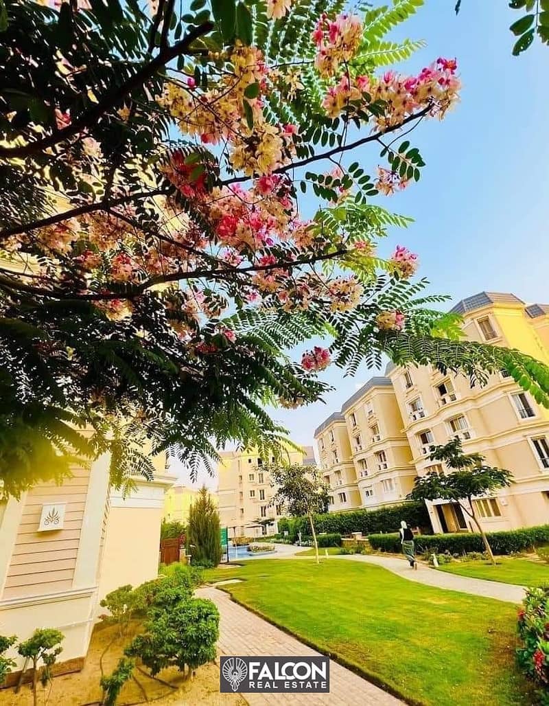 For sale, an apartment of 130 meters directly on the landscape and Crystal Lagoon in Aliva Mountain View, New Cairo, Aliva, in installments for 8 year 0