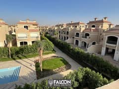 Ready to move  Corner townhouse villa with a Prime view on central park in Al Shorouk La Vista Patio Prime 0