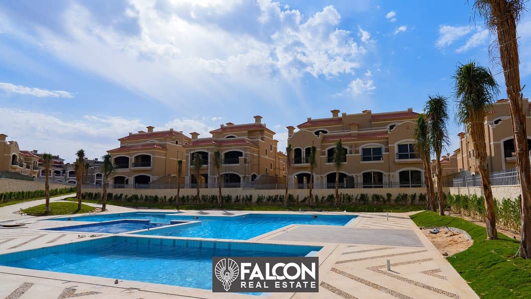 Ready to move  Corner townhouse villa with a Prime view on central park in Al Shorouk La Vista Patio Prime 4