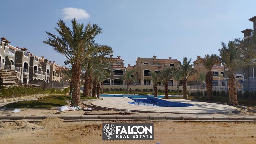 Ready to move  Corner townhouse villa with a Prime view on central park in Al Shorouk La Vista Patio Prime 9