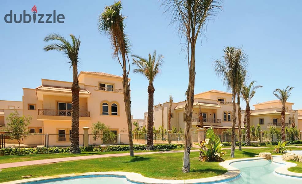 Twin house for sale 303m, super deluxe finish Greens Compound Sheikh Zayed 7