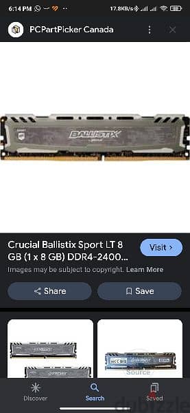 Crucial Ballistix

ddr4 8g 2400hz