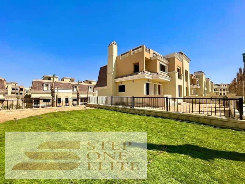 Villa for sale at the price of an apartment in Sarai Compound, directly on the Suez Road 3