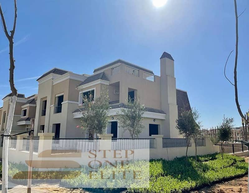 Villa for sale at the price of an apartment in Sarai Compound, directly on the Suez Road 4