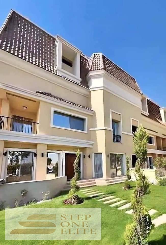 Villa for sale at the price of an apartment in Sarai Compound, directly on the Suez Road 9