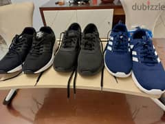 3 original shoes size 45/46 perfect condition