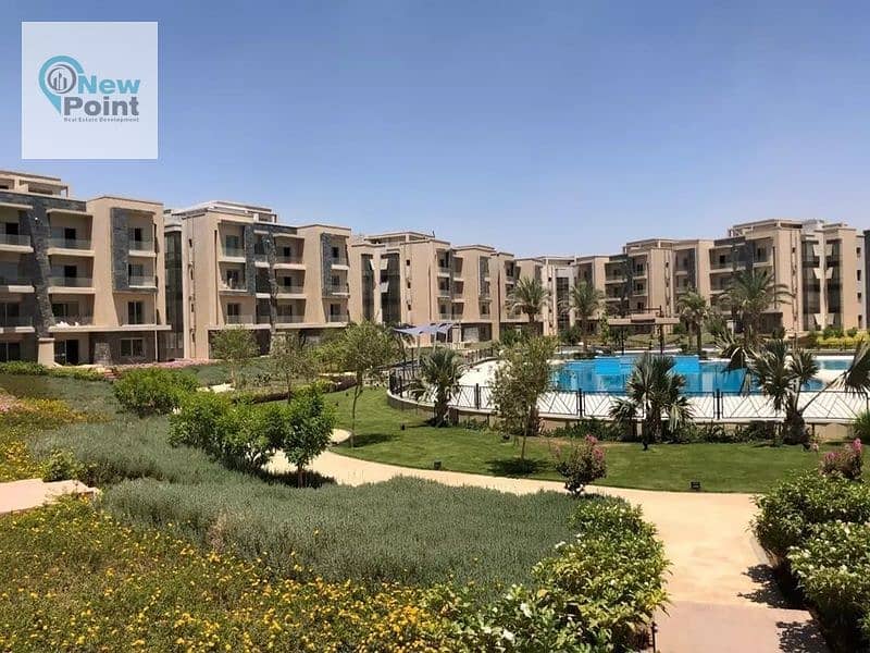 For sale, a 3-bedroom apartment with a garden, 51 m, fully finished + immediate delivery, in an already inhabited compound in the Fifth Settlement 4