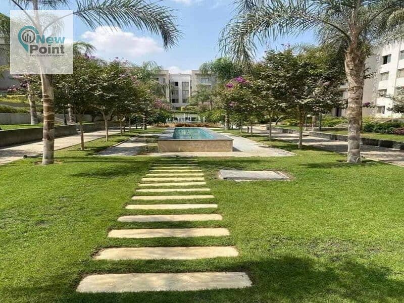 For sale, a 3-bedroom apartment with a garden, 51 m, fully finished + immediate delivery, in an already inhabited compound in the Fifth Settlement 6