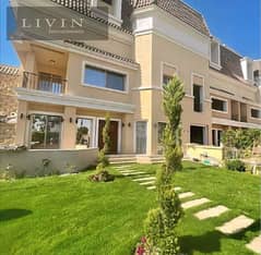 Villa for sale G+2 with a garden and a roof, large area, 5 rooms, lagoon view, in Mostakbal City, in front of Madinaty, on the Suez Road the butterfly 0