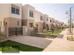 Semi-Finished Town House Middle in the Crown by Palm Hills with roof, Delivered ,4 Bedrooms + Maid's Room