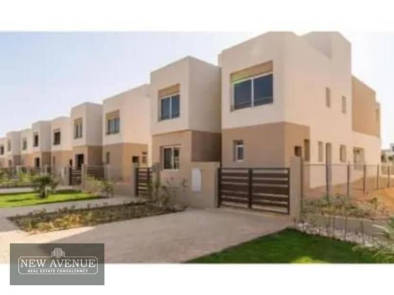 Semi-Finished Town House Middle in the Crown by Palm Hills with roof, Delivered ,4 Bedrooms + Maid's Room 1