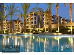 Apartment 164 meter Prime location view landscape and pool in Ptio Oro New Cairo .