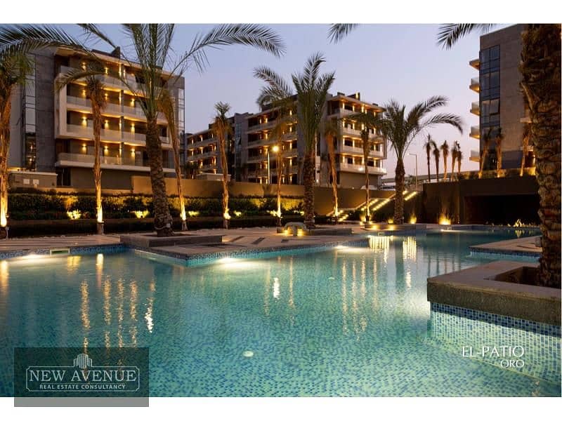 Apartment 164 meter Prime location view landscape and pool in Ptio Oro New Cairo . 3