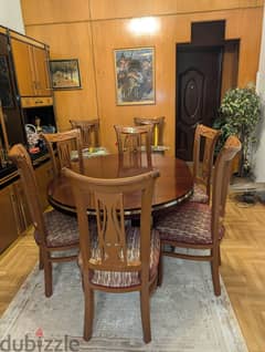 Dining table + 8 chairs (classic) 0