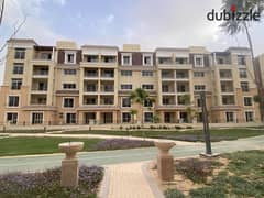 For sale, the last ground floor apartment, two rooms, 131 m + garden 125 m in Sarai, directly on the Suez Road, with a down payment of 813 K