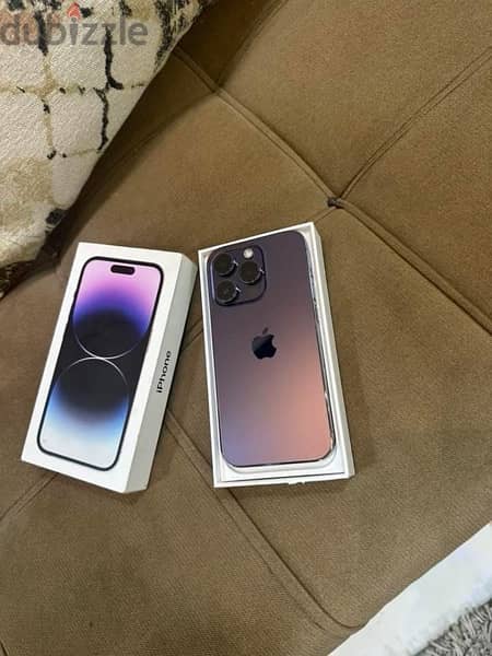 iPhone 14 pro  بالعلبة Bt 88 size256 2