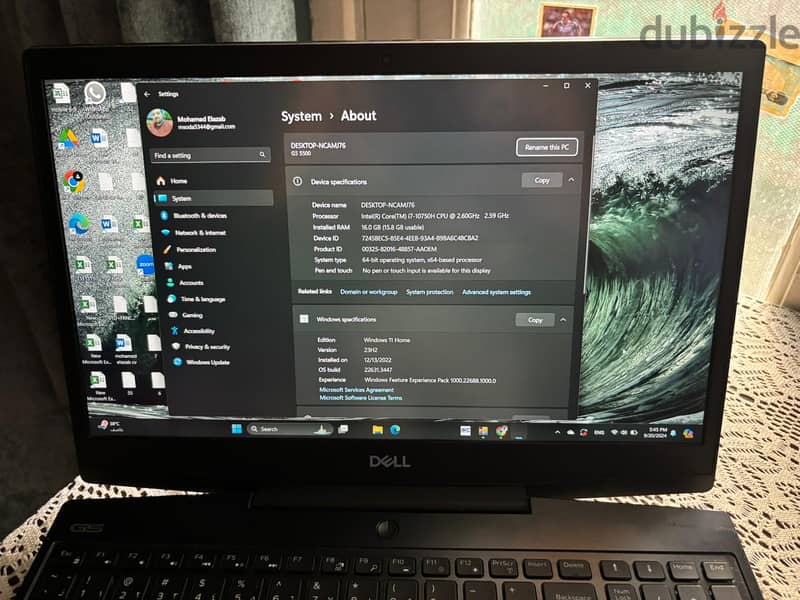 Dell G5 gaming laptop Like New for sale 4