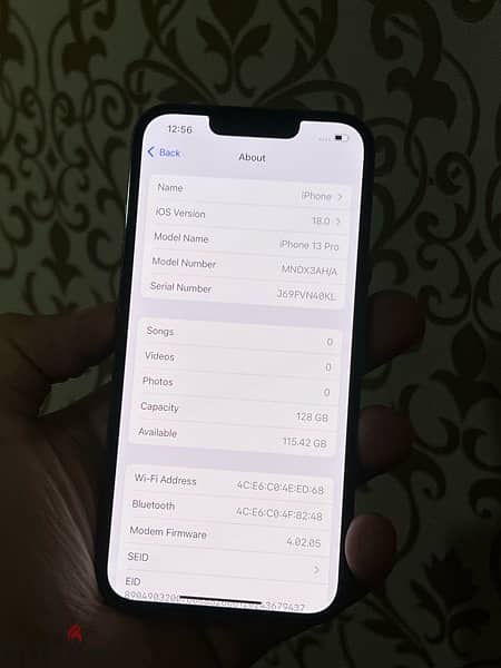 IPhone 13 Pro كسر زيرو حاله ممتازه 4