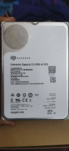 Seagate Enterprise 10TB HDD 7200rpm