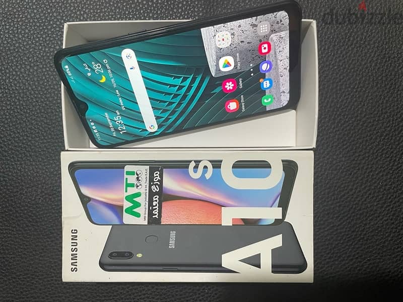 Samsung A10S with box . . waranty expired 2