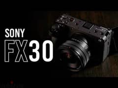 Sony fx30 cinema line