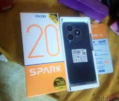 موبايل Tecno spark 20 c  استعمال يوم كسر زيرو 128 +16 رام 0