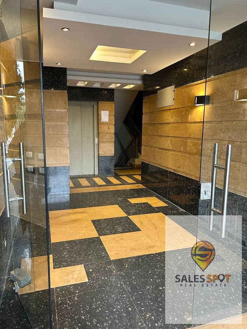 Studio for sale in a very special location in front of Cairo Airport and Kempinski Hotel with a 42% discount on cash and benefit from the discount Taj 5