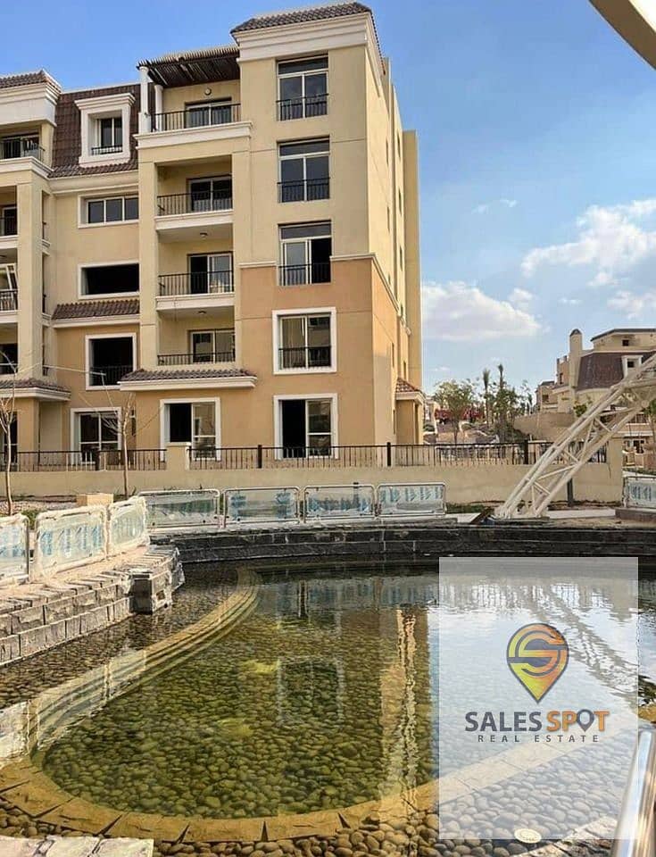 At the lowest price and a great opportunity for investment, own a distinctive studio for sale in Sarai Compound, next to Madinaty and minutes from the 6