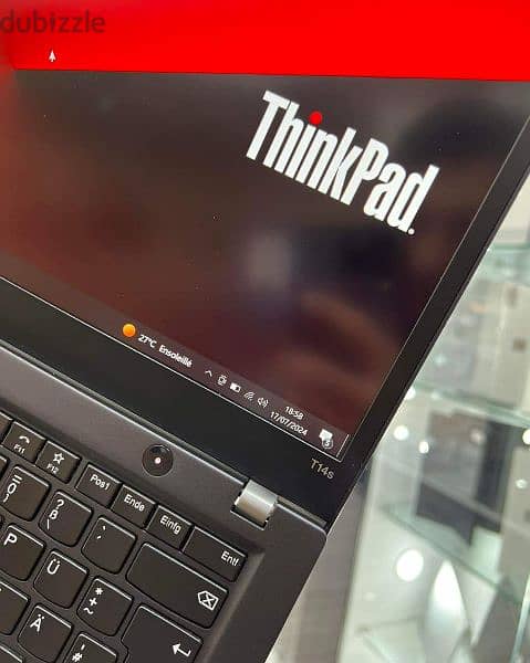 لاب الجرافيك والبرمجة Lenovo T14s كارت 2 جيجا RYZEN 5   . وشحن TYPE C 1