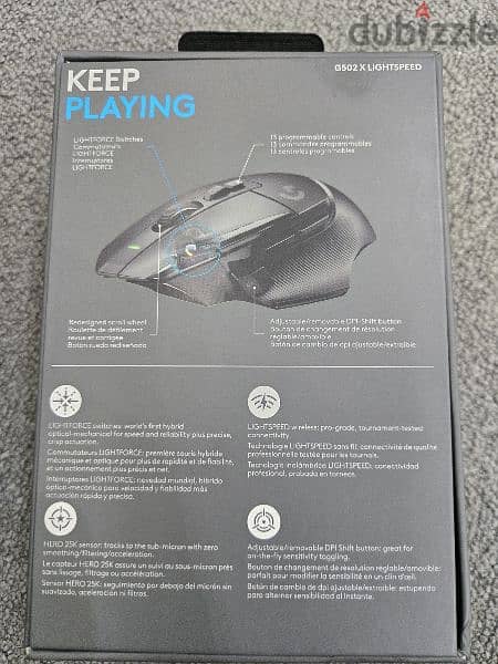 LOGITECH G502 X LIGHTSPEED WIRELESS GAMING MOUSE. 5