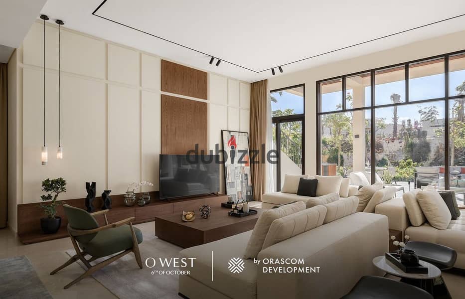 Apartment for sale in O west - Direct on Wahat Road -- Ready to move - Instalments over 7 years 12