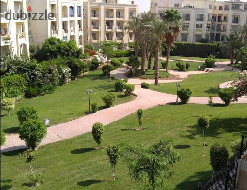 apartment with garden for sale ready to move compound in elsheikh zayed 1