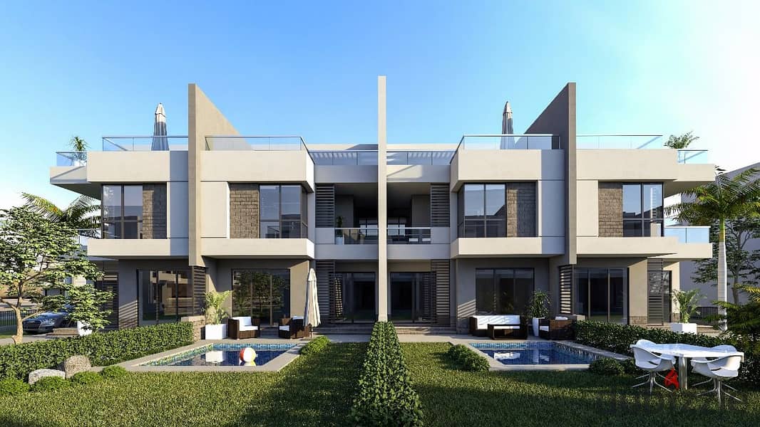 Immediate Delivery: Ground & First Floor Duplex with Garden at a Discounted Price in New Cairo 0