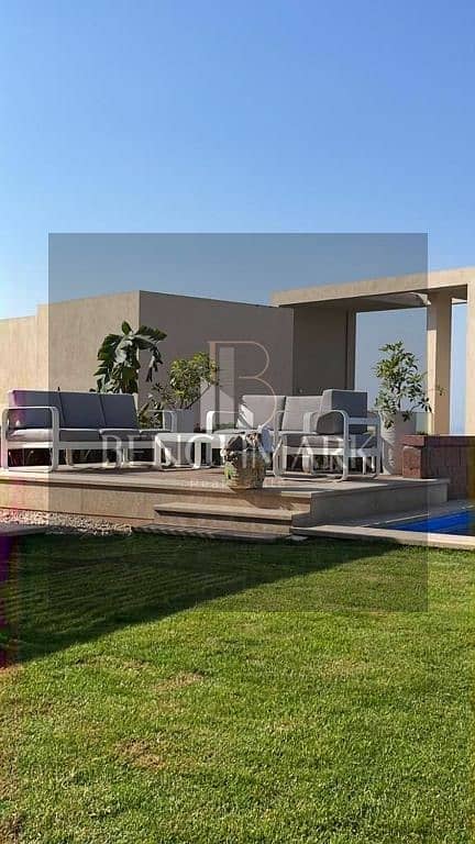 Chalet 126m with garden 83m for sale one-year delivery in Ilmonte Galala village Ain Sokhna Tatweer Misr Company in installments over 5 years 1