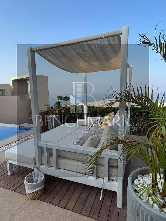 Chalet 126m with garden 83m for sale one-year delivery in Ilmonte Galala village Ain Sokhna Tatweer Misr Company in installments over 5 years 2