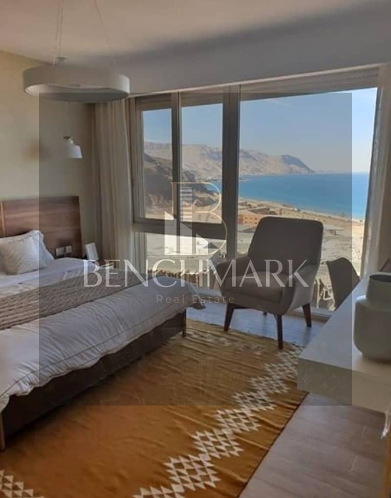 Chalet 126m with garden 83m for sale one-year delivery in Ilmonte Galala village Ain Sokhna Tatweer Misr Company in installments over 5 years 9