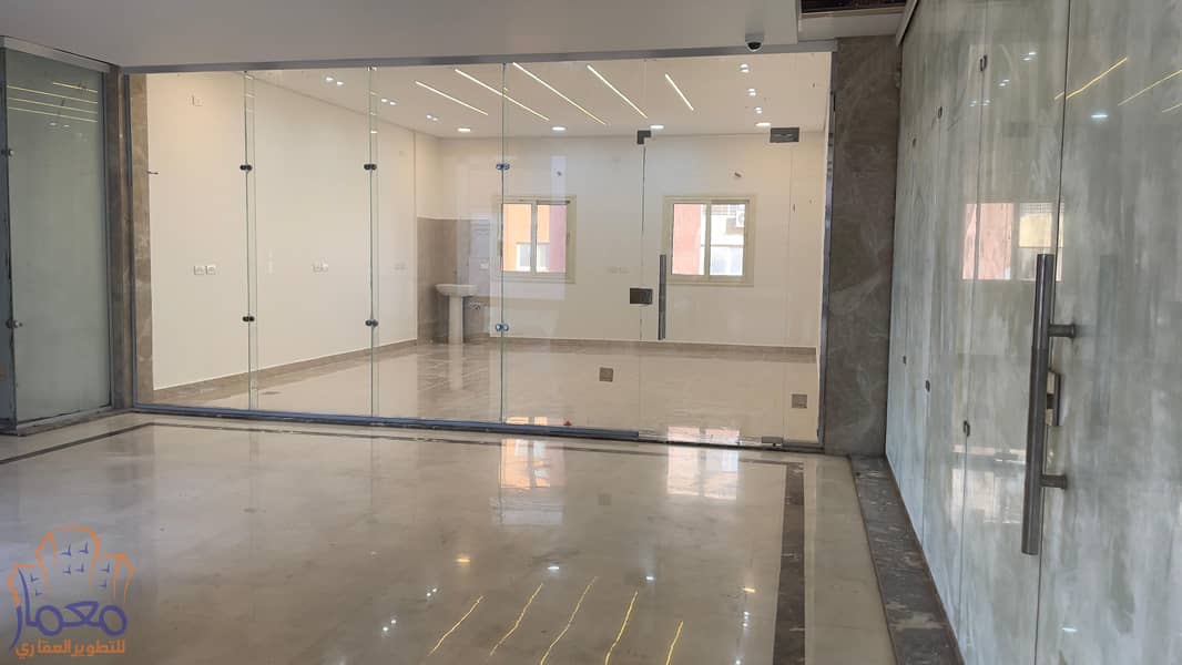 shop for rent 51m first floor  next to rehab city in el koronfel new cairo 3