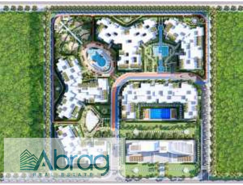 For sale, a studio in installments over 10 years in Sheikh Zayed, Bahja Compound, without down payment 2