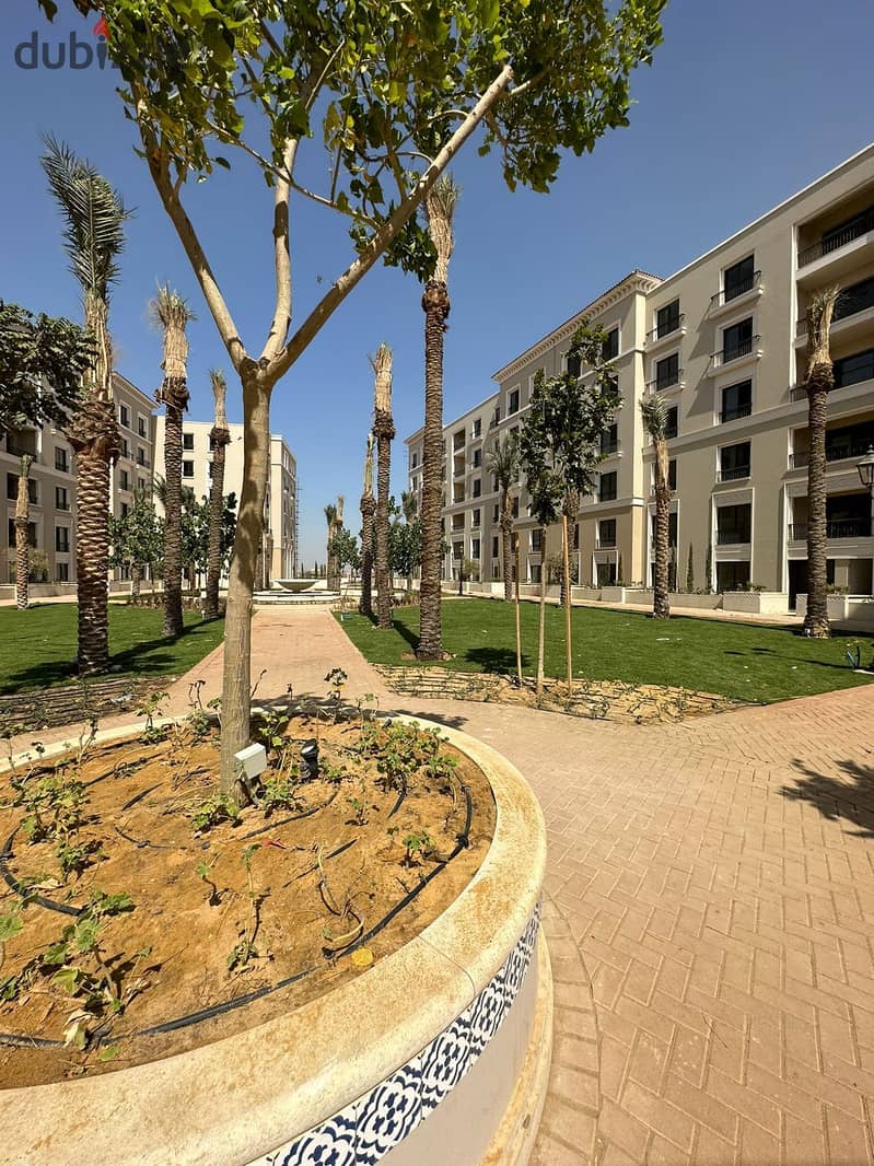 For sale, fully finished, 3-bedroom apartment, in installments, Village West Compound, Zayed 7